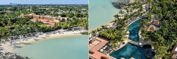 Mauricia Beachcomber Resort & Spa, Aerial View of Resort and Pools