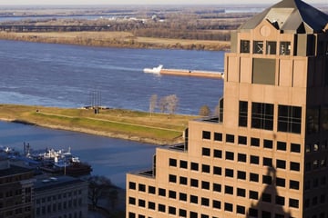 Aerial view of Memphis, Tennessee