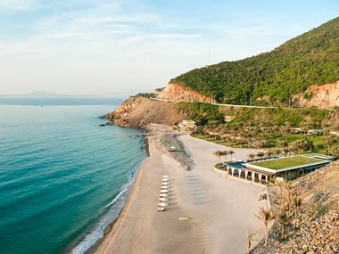 The beach at Mia Resort, Nha Trang