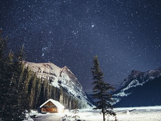 Milky Way over Lake Louise