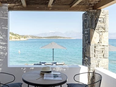 Waterfront Bungalow at Minos Beach Art Hotel