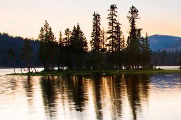 Mirror Lake at sunset, Utah