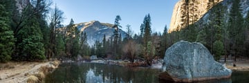 Mirror Lake in Yosemite National Park, California