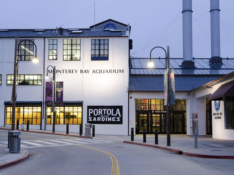 Monterey Bay Aquarium along Cannery Row