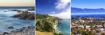 Monterey Bay, Bixby Bridge & Santa Barbara, California