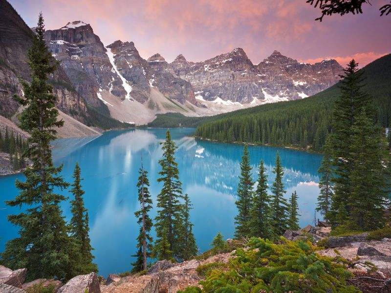 Moraine Lake at dawn