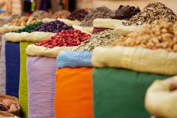 Spices in Marrakesh's souks