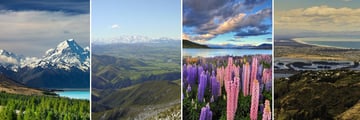 Mount Cook, Canterbury Plains, Lake Tekapo & Christchurch