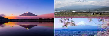Mount Fuji, and the bullet train