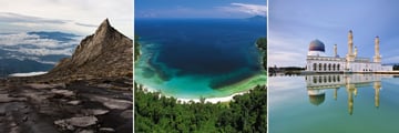 Mount Kinabalu, Gaya Island & Floating Mosque in Kota Kinabalu