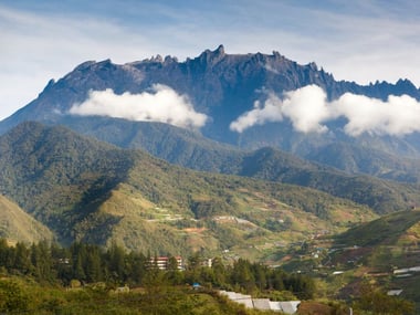Mount Kinabalu in the morning
