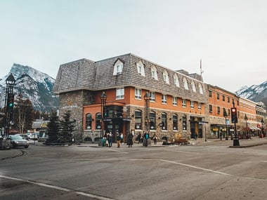 Mount Royal Exterior & Banff Mountains