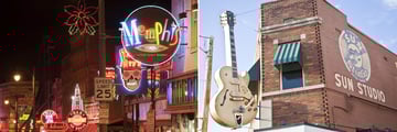 Beale Street and Sun Studio in Memphis