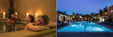 Indoor Jacuzzi and Outdoor Pool at Napa Valley Marriott Hotel & Spa