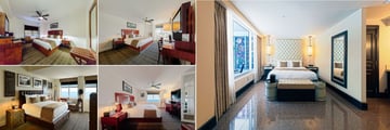 National Hotel, (clockwise from top left): Tower Standard King, Tower City View King, Cabana Suite, Tower Ocean View Suite and Tower Penthouse King Suite