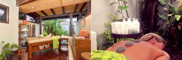Spa Treatment Room and Hot Stone Treatment at Nautilus Resort Rarotonga