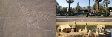 Nazca Lines, Arequipa Plaza & Floating Islands at Lake Titicaca