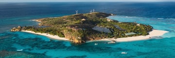 Aerial View of Necker Island 