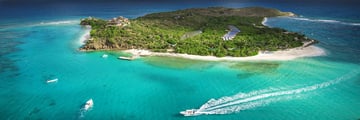 Necker Island, Aerial View