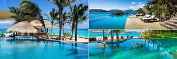 Necker Island, Beach Pool, The Great House Pool and Infinity Pool 