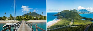 Nevis Island shorelines