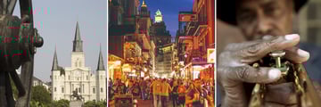 Sights in New Orleans, Louisiana