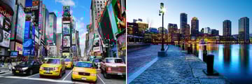 New York & Boston