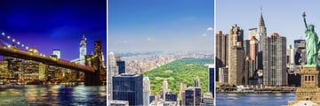 Brooklyn Bridge, Central Park & Statue of Liberty, New York City