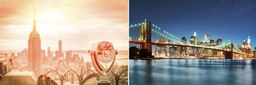 New York Skyline & Brooklyn Bridge