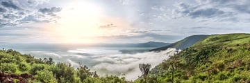 Ngorongoro Crater at sunrise