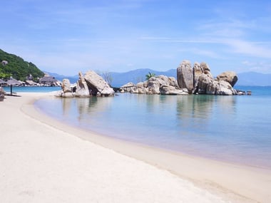 On the beach in Nha Trang, Vietnam