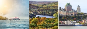 Niagara Falls, Algonquin Provincial Park & Quebec City Skyline