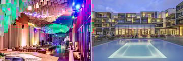 Nikki Beach Resort & Spa Dubai, Cafe Nikki Exterior and Pool