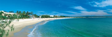 Noosa beach along the Sunshine Coast