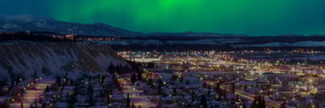 Northern lights over Whitehorse, Yukon
