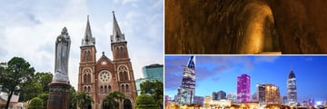 Notre Dame Cathedral, Cu Chi Tunnels & Ho Chi Minh cityscape