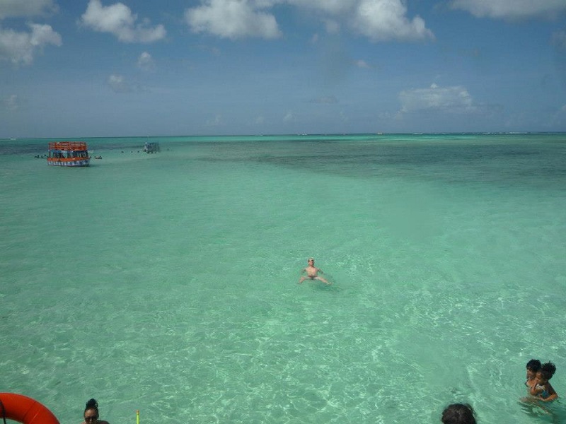 Floating in the Nylon Pool in Tobago