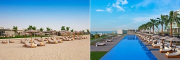 The Beach and Main Pool at The Oberoi Beach Resort, Al Zorah