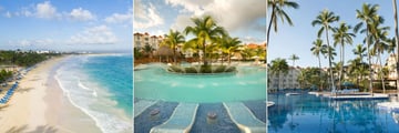 Beach and Swimming Pools at Occidental Caribe