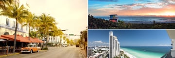 Ocean Drive, Beachfront & Cityscapes of Miami, Florida