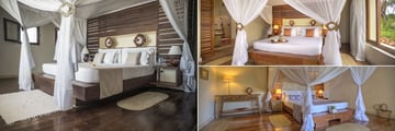 Coral Villa Bedroom and Two Suite Bedrooms at Ocean Spa Lodge