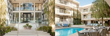 Oceana Santa Monica, Front Entrance and Hotel and Pool