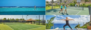 Water Sports, Pickle Ball, Yoga on the Terrace and Tennis at Oil Nut Bay	