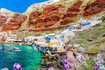 Old harbour of Ammoudi, Santorini