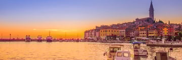 The Old Town and harbour in Rovinj, Croatia