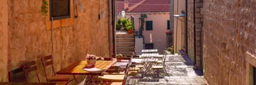The streets of Old Town Dubrovnik