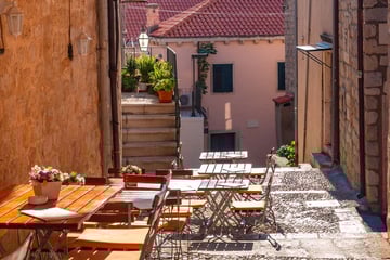 The streets of Old Town Dubrovnik