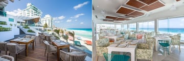 Oleo Cancun Playa Boutique Resort, Almar Restaurant Terrace and Interior