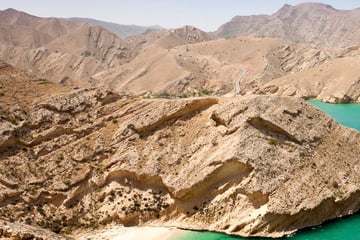green lagoon omani coast