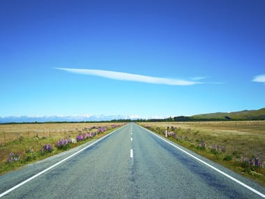 On the road in Mackenzie Country